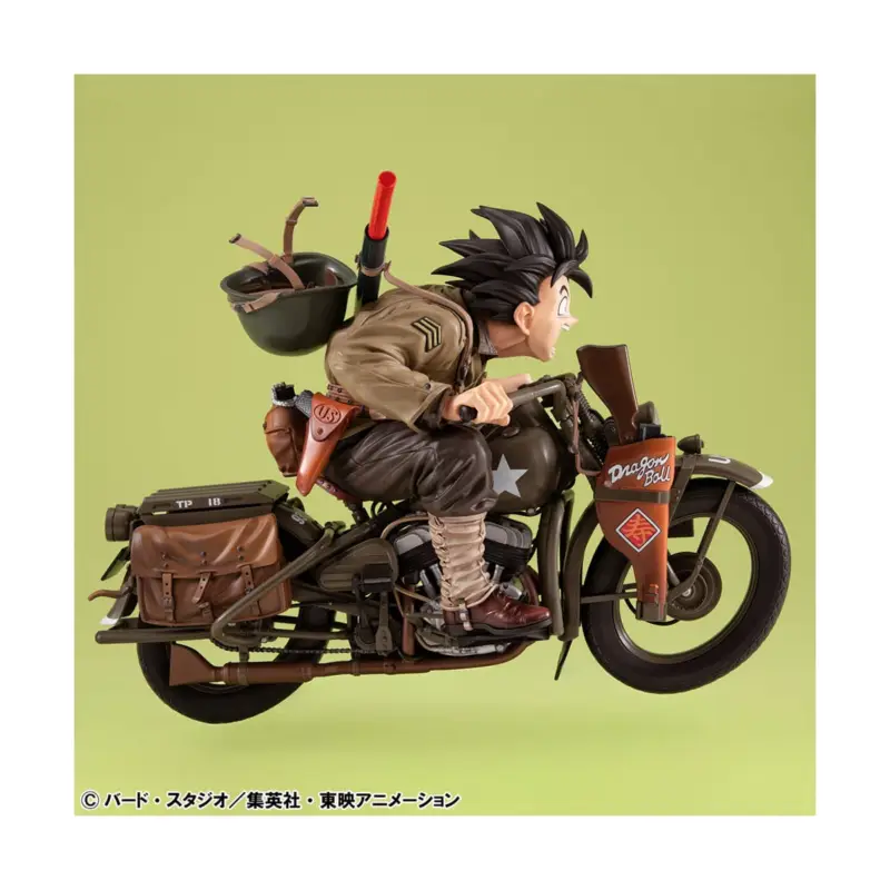 Dragonball Z 05 Desktop Real McCoy diorama PVC Son Goku & Bike 18 cm Figuurtje Dagaanbieding