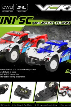 Korting Veko Mini SC Blue 1:24 Short Course RTR with Gyro RC mini-auto