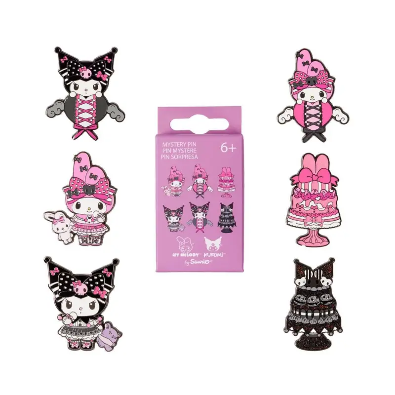 SANRIO - My Melody And Kuromi - Funko Blind Box Enamel Pins Favoriet