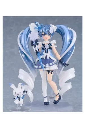 Hatsune Miku Figure Figma Snow Miku: Crystal Snow Ver. 13cm Figuurtje Must-Have