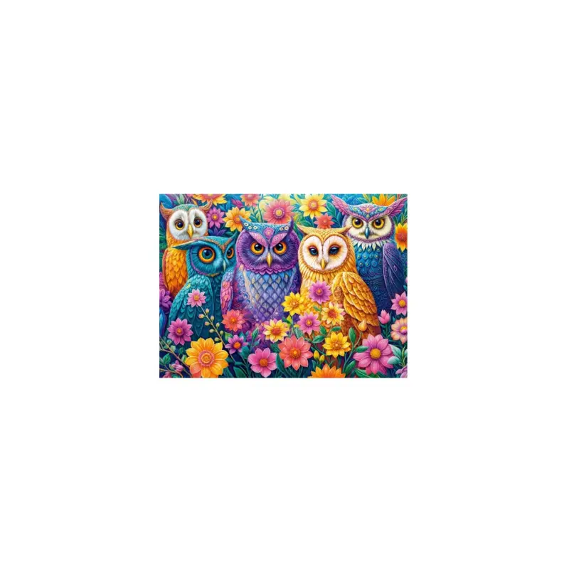 Finale Uitverkoop Puzzel FLOWER OWL MEETING