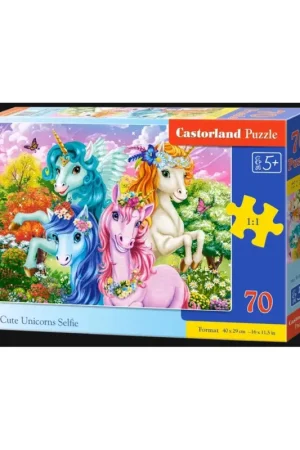 Puzzel CUTE UNICORNS SELFIE Favoriet