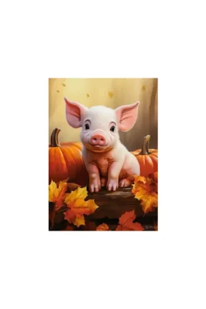 Tijdelijk Beschikbaar Puzzel CUTE FALL PIGLET