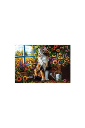 Koop Vandaag Puzzel BLOOMING CAT MEDITATION