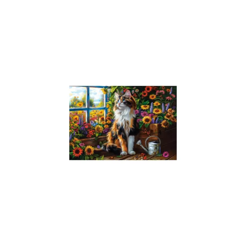 Koop Vandaag Puzzel BLOOMING CAT MEDITATION