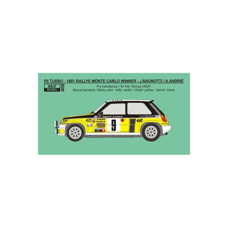 Koop Vandaag Renault 5 turbo 1981 rallye monte carlo winner j.ragnotti/a.andrie