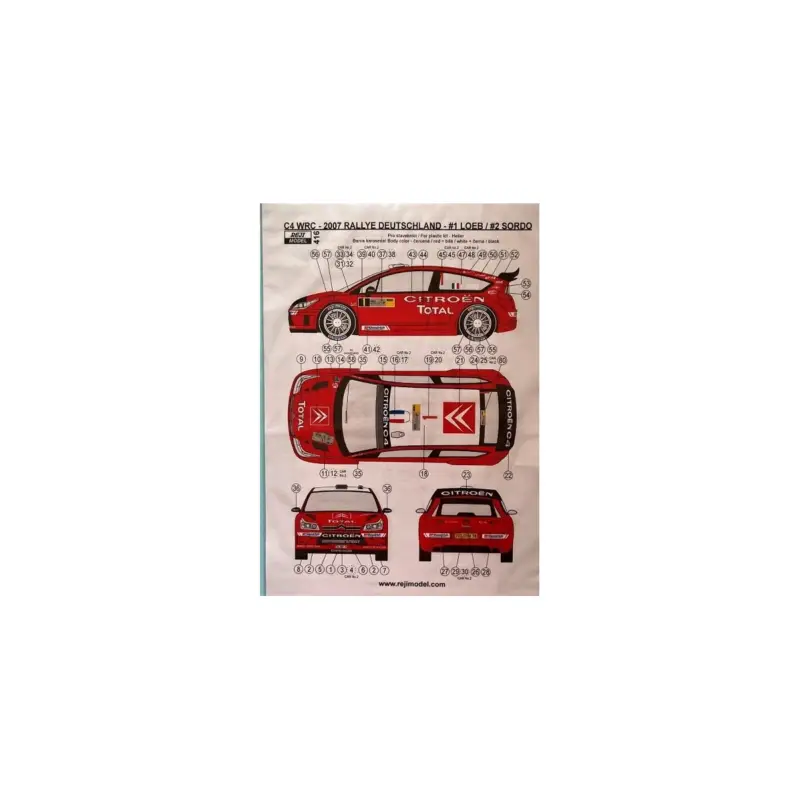 Koop Vandaag Citroen c4 deutschland / ireland 2007 1 loeb / 2 sordo