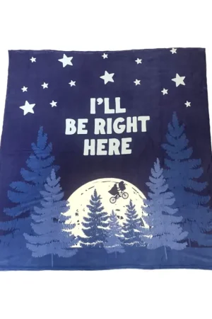 ET, the Extra-Terrestrial Cozy Blanket I'll Be Right Here 180 x 200 cm Lage Prijs