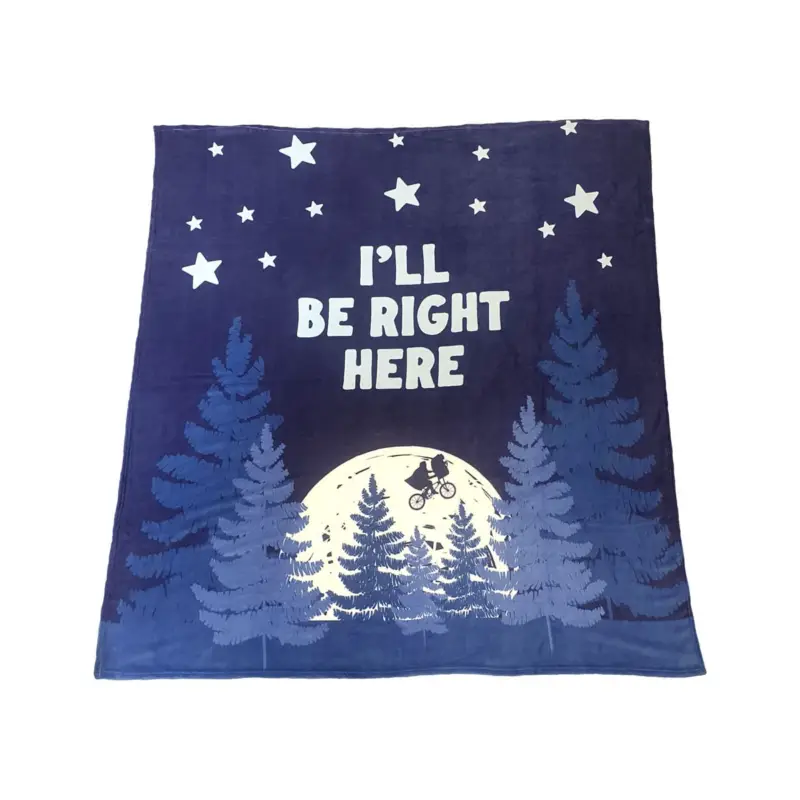 ET, the Extra-Terrestrial Cozy Blanket I'll Be Right Here 180 x 200 cm Lage Prijs