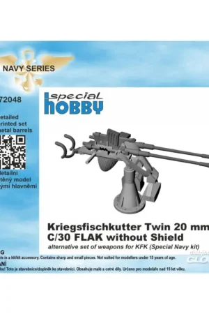Kriegsfischkutter Twin 20 mm C/30 FLAK without Shield Gecertificeerd