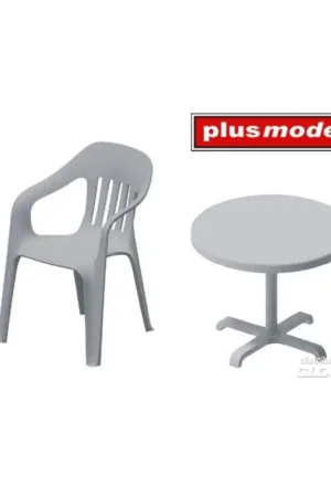 Plastic chairs and tables Nieuw
