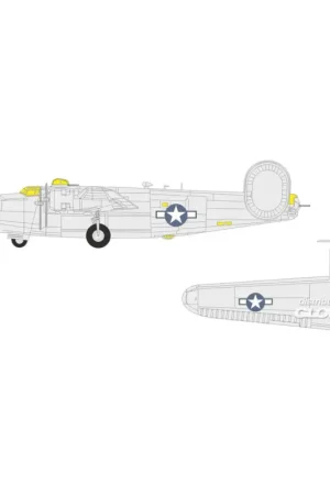 B-24J US national insignia HASEGAWA Rechtstreeks Van De Fabrikant