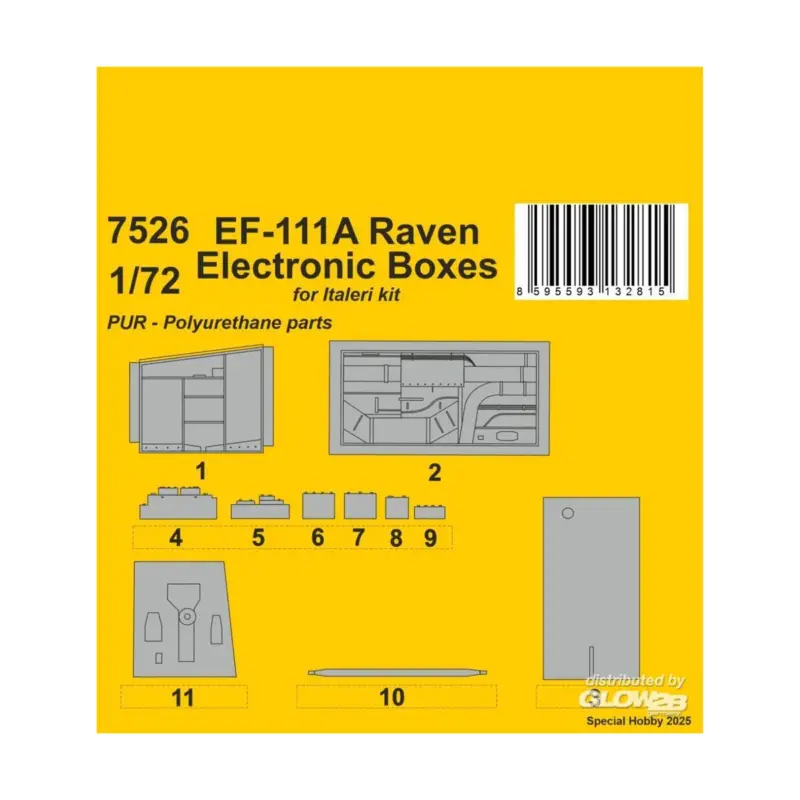 Flitsaanbieding F-111A Open Electronics Boxes for Italeri