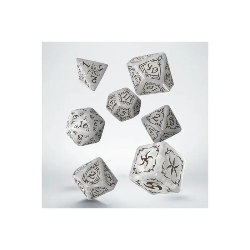 Beste Prijs Tribal Dice Set - Pearl & Brown