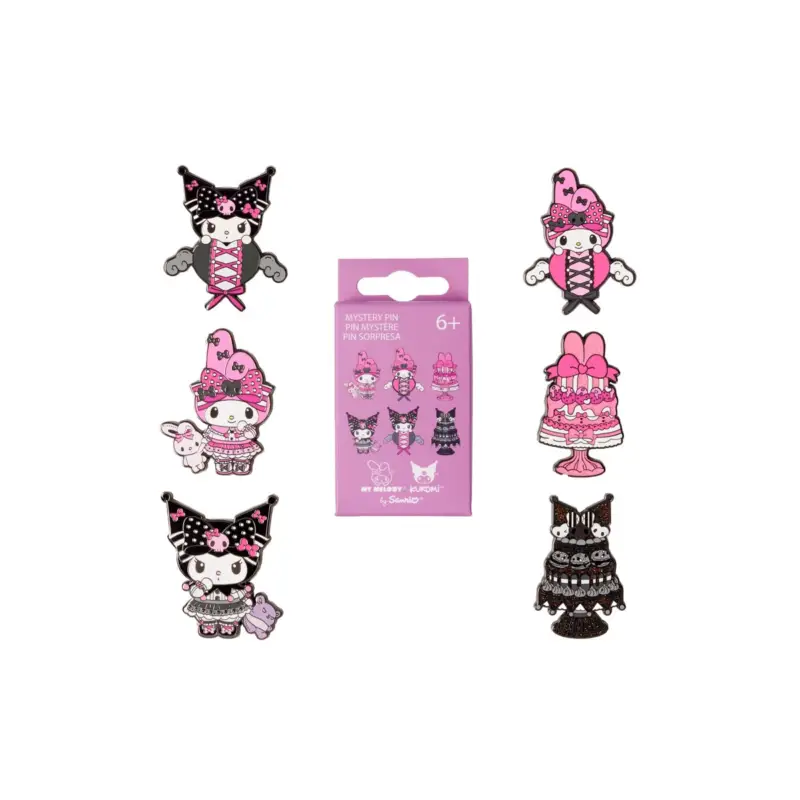 Laatste Kans Hello Kitty Loungefly Mystery Box Pins My Melody And Kuromi Asst 12Pcs