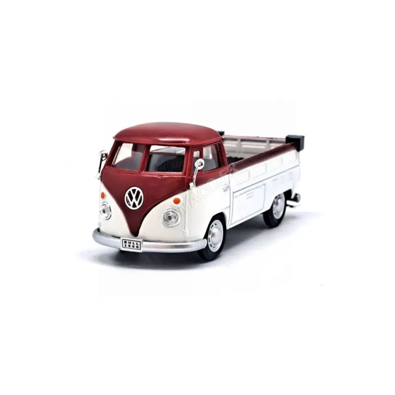 Uitverkoop Volkswagen t1 bus pick-up bordeaux/white Miniatuur