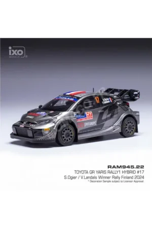 Toyota gr yaris rally 1 hybrid 17 ogier/landals wm rally of finland 2024 1st Miniatuur Actieprijs