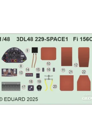 Fabrieksprijs Decal Fi 156C SPACE TAMIYA