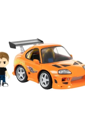 Gereduceerde Prijs Fast & Furious - vehicle with Q-Village minifigure Toyota Supra JZA80 9 cm Figuurtje