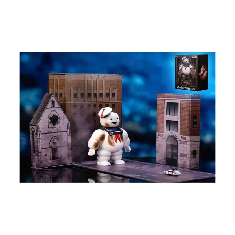 Ghostbusters - Ecto-1 Stay Puft Diorama Nano Scene Veilige Betaling