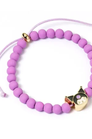 KUROMI - Purple - Beaded Bracelet Korting
