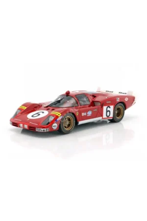 Ferrari 512s long tail 6 vaccarella/giunti 24h du mans 1970 Miniatuur Premium