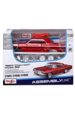 Chevrolet impala ss 1964 (metal kit) Schaalmodel Direct Beschikbaar