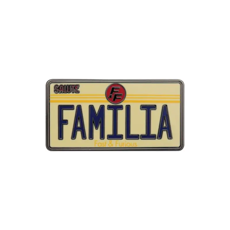 Koop Online FAST & FURIOUS - Familia License Plate - Limited Edition Pin