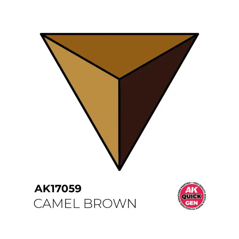 Laatste Kans AK INTERACTIVE: CAMEL BROWN acrylic paint 18 ml - QUICK GEN Acrylverf
