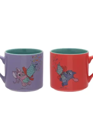 STITCH & ANGEL - Merry Everything - Set of 2 Colorful Mugs Must-Have