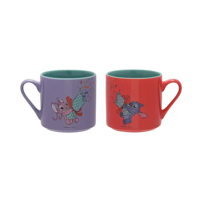 STITCH & ANGEL - Merry Everything - Set of 2 Colorful Mugs Must-Have
