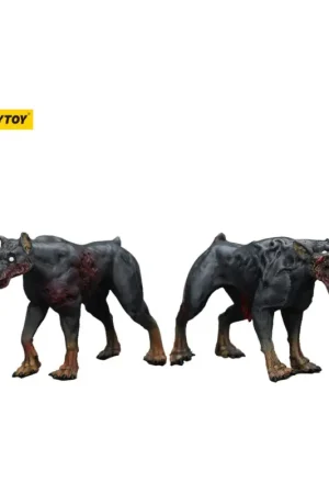 Zombie - pack of 2 Dark Source Police Dogs figures 8 cm Figuurtje Merkproduct