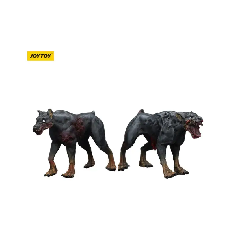 Zombie - pack of 2 Dark Source Police Dogs figures 8 cm Figuurtje Merkproduct