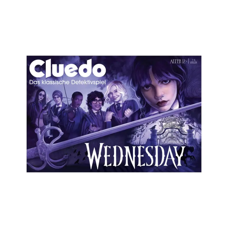 Flitsaanbieding Wednesday - Cluedo board game *GERMAN* Bordspel