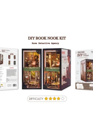 BOOK NOOK KIT - DIY - Pink Detective Agency - 322pc + LED Lighting Beperkte Voorraad
