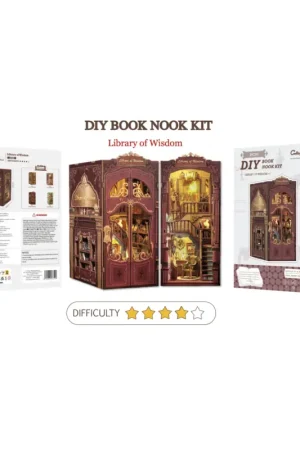 BOOK NOOK KIT - DIY - Wisdom Bookstore - 281pc + LED Lighting Meest Verkocht