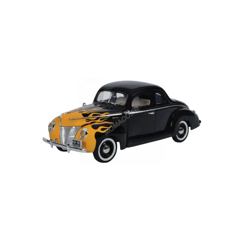 Shop Nu 1940 ford coupe black with flames Miniatuur