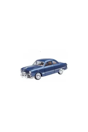 Bestel Nu Ford coupe 1949 metal blue Miniatuur
