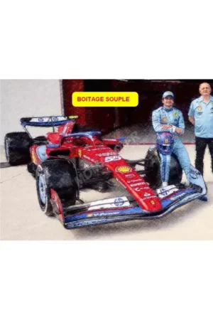 Populair Ferrari f1 sf-24 team scuderia ferrari 55 carlos sainz grand prix miami 2024 5th (soft box)