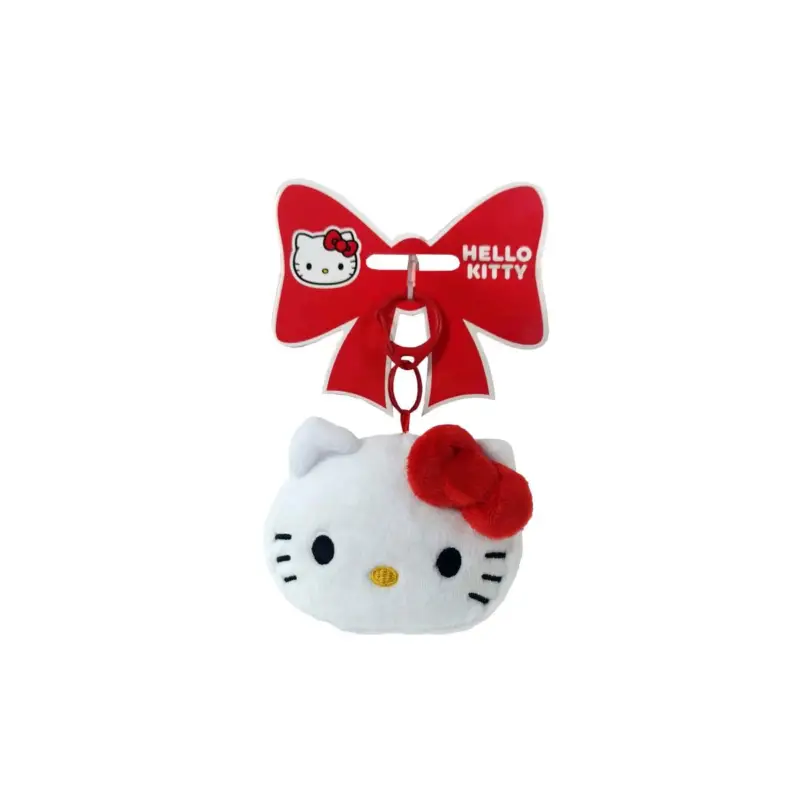 Express Levering HELLO KITTY - Head - Purple - Mini Plush Keychain