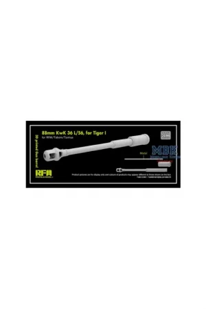 3D print.Gun barrel 88mm KwK 36 L/56 for Tiger I Shop Nu