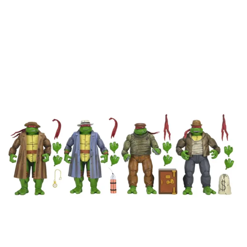 Teenage Mutant Ninja Turtles Gangster Turtles 4-Pack 7" Figures Figuurtje Laatste Versie