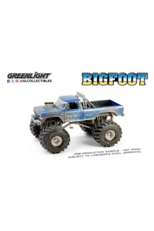 Finale Uitverkoop 1974 ford f-250 monster truck "bigfoot" 1 with 66 inch dirty tire Miniatuur