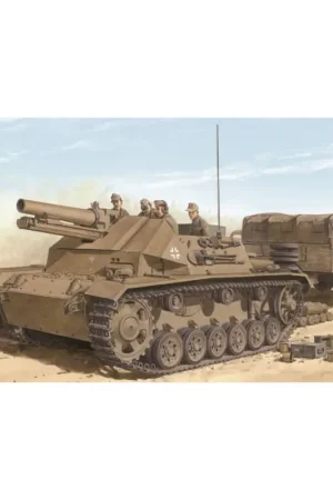 Express Levering Howitzer 15cm s.IG.33 on Pz.III Schaalmodel