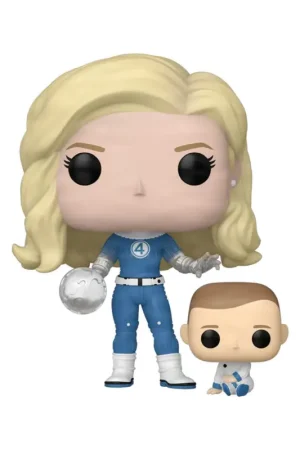 Aanbieding Fantastic Four: Origins POP! & Buddy Marvel Vinyl Figure Invisible Woman & Franklin 9 cm
