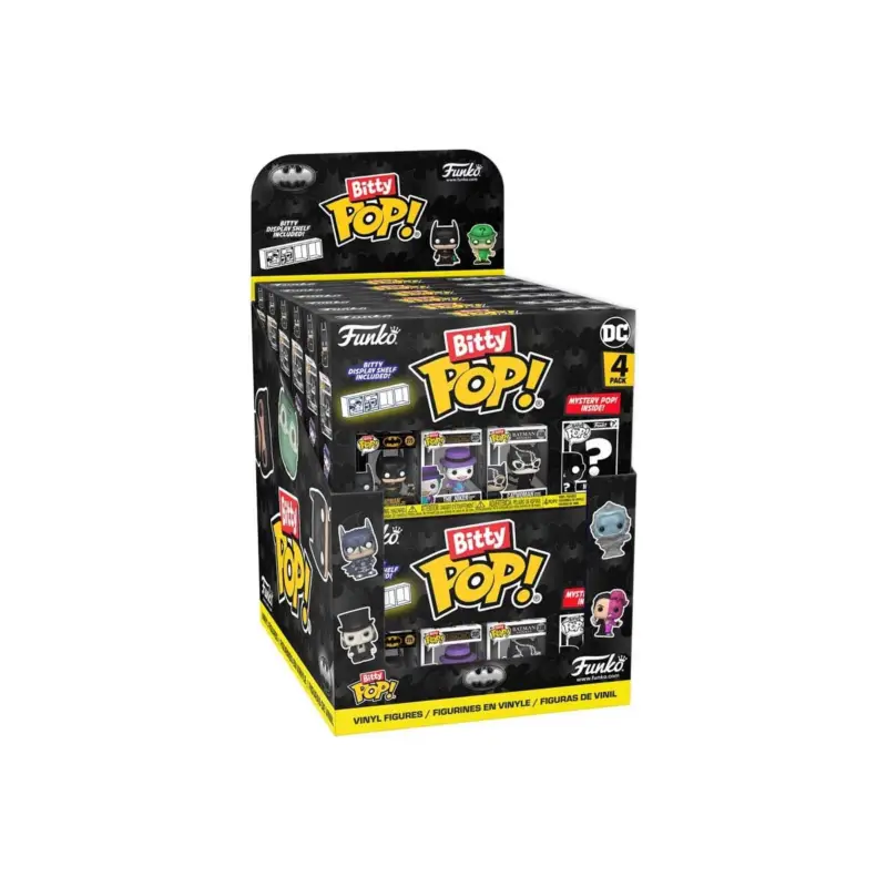 Batman 85th Anniversary - Display (12) pack of 4 Bitty POP! Vinyl 2.5 cm Pop figur Gratis Retour