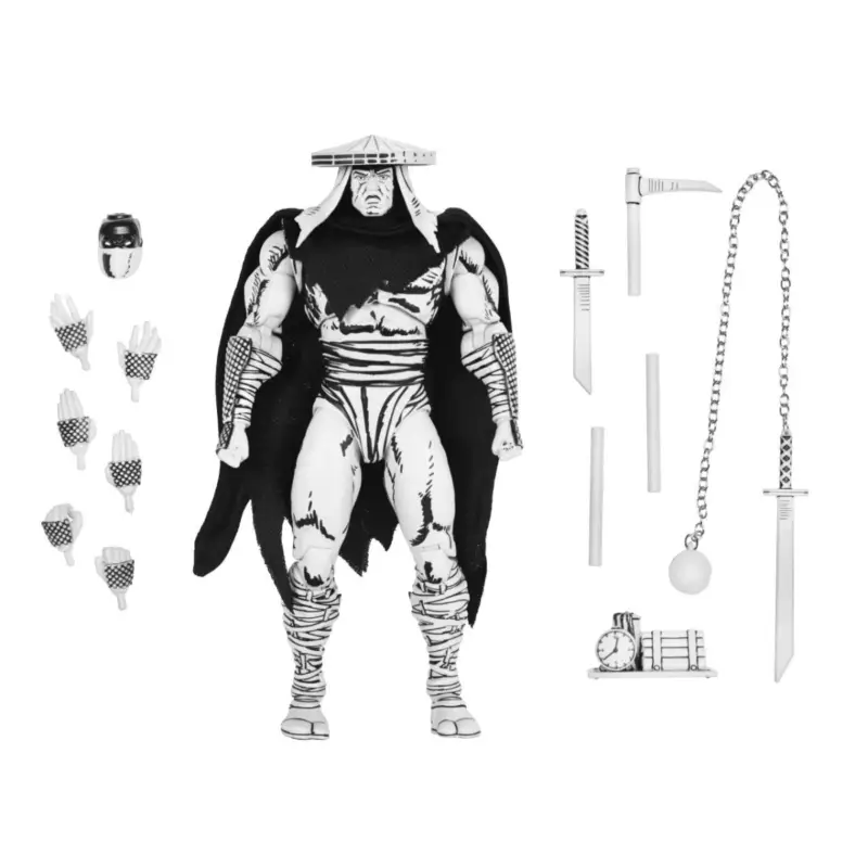 Snelle Levering Teenage Mutant Ninja Turtles - Foot Assassin Black and White figure 18 cm Figuurtje