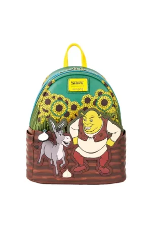 Korting Dreamworks by Loungefly Shrek & Donkey Sunflower Field Mini Backpack