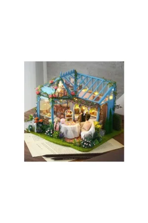 Merkproduct Puzzle 3d 3D puzzle miniature house Rose Garden Tea House