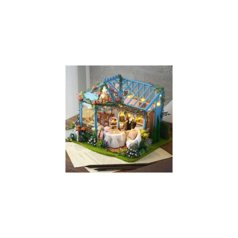 Merkproduct Puzzle 3d 3D puzzle miniature house Rose Garden Tea House